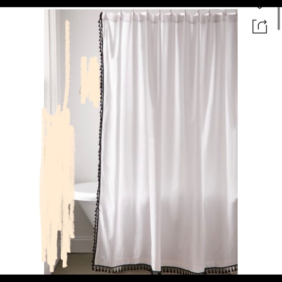 Urban Outfitters Bath Urban Outfitters Allie Tassel Shower Curtain